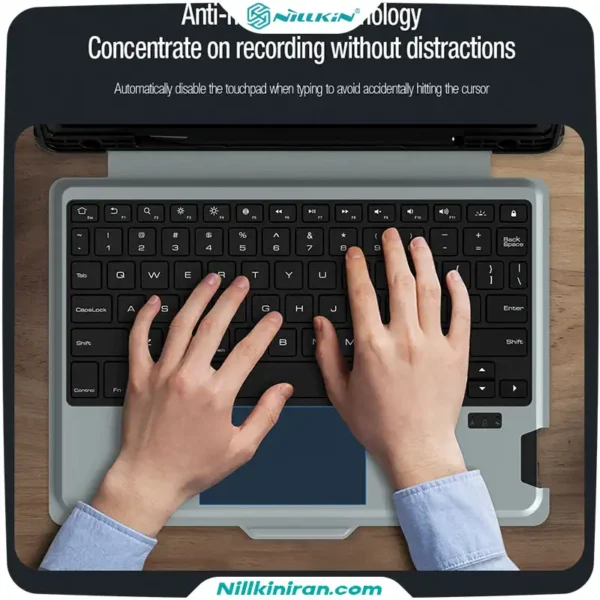 کیف کلاسوری کیبورد دار نیلکین مناسب تبلت Tab S9/S9 5Gمدل Bumper Combo Keyboard Case