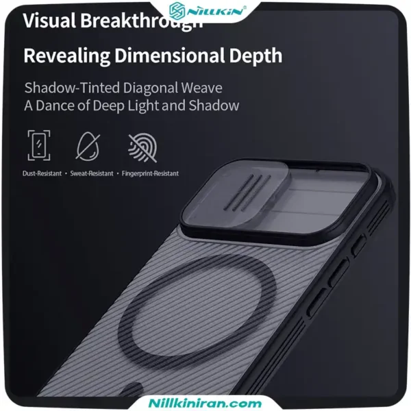 قاب نیلکین آیفون iPhone 17 مدل (Camshield Pro Magnetic (Clear version