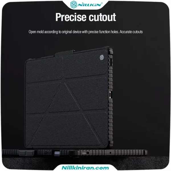 کیف محافظ نیلکین سامسونگ Tab S9 FE Plus مدل Bumper Leather Case Pro