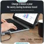 کیف کلاسوری کیبورد دار نیلکین مناسب تبلت Tab S9/S9 5Gمدل Bumper Combo Keyboard Case