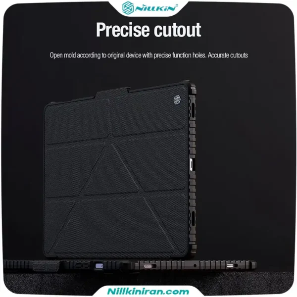 کیف محافظ نیلکین سامسونگ Tab S9 plus مدل Bumper Leather Case Pro
