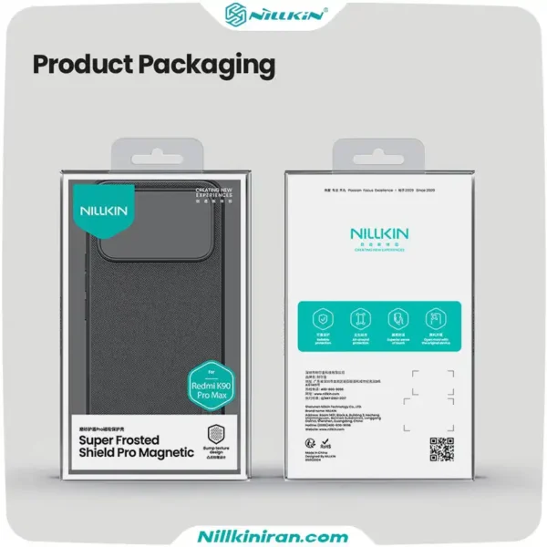 قاب نیلکین شیائومی Redmi K90 Pro Max مدل (Super Frosted Shield Pro Magnetic (MagSafe function