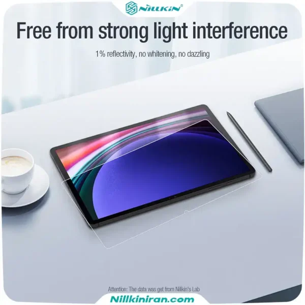 گلس نیلکین سامسونگ Tab S9+/ S9+ FE مدل Pure series AR film