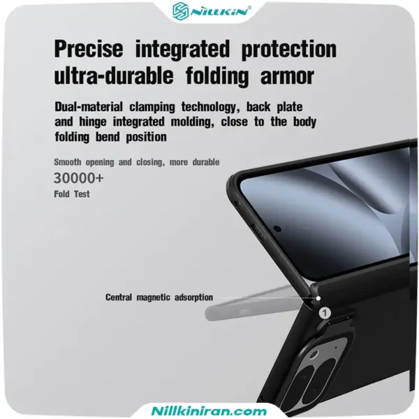 قاب نیلکین گوگل Pixel 10 Pro Fold مدل Super Frosted Shield Prop Magnetic (Transparent Lens Guard Version)