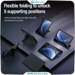 کیف محافظ نیلکین سامسونگ Tab S9 FE Plus مدل Bumper Leather Case Pro