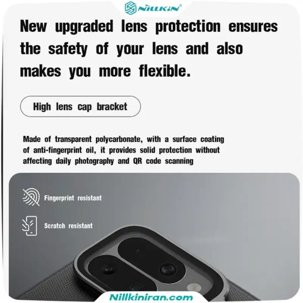 قاب نیلکین گوگل پیکسل 10Pro Fold مدل Super Frosted Shield Prop (Transparent Lens Guard Version)