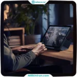 کیف محافظ نیلکین سامسونگ Tab S9 FE Plus مدل Bumper Leather Case Pro