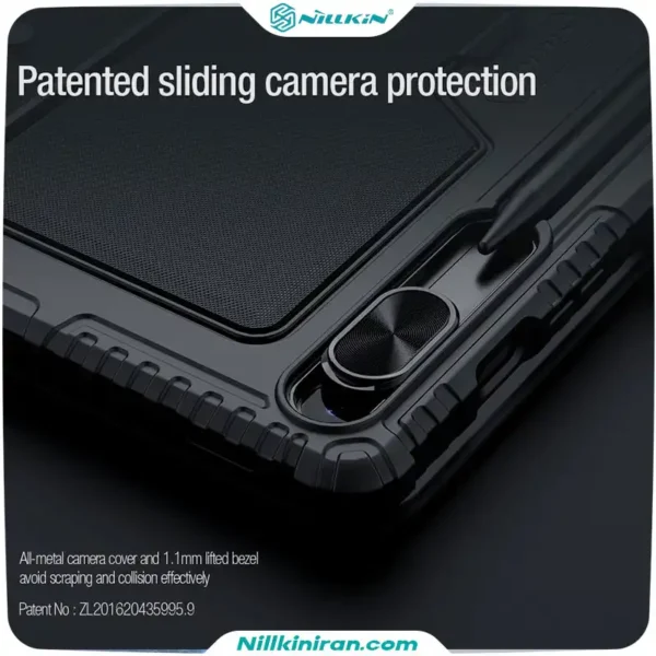 کیف کلاسوری کیبورد دار نیلکین مناسب تبلت Tab S9+/S9+ 5Gمدل Bumper Combo Keyboard Case