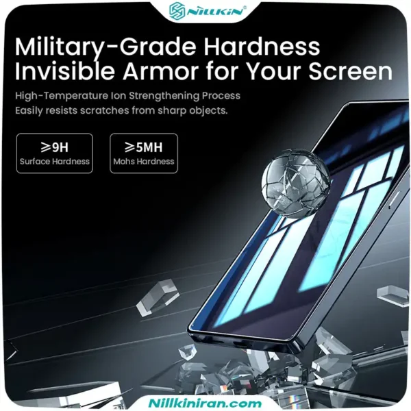 گلس نیلکین سامسونگ Galaxy S25 Ultra مدل H+ Pro AR Tempered Glass