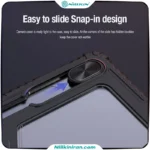 کیف محافظ نیلکین سامسونگ Tab S9 plus مدل Bumper Leather Case Pro