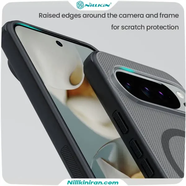 قاب نیلکین گوگل Pixel 10 Pro مدل Super Frosted Shield Pro Magnetic (Clear Version)