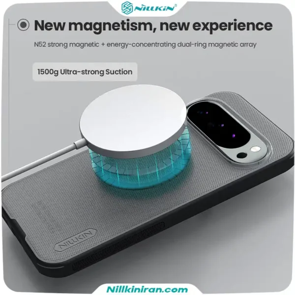قاب نیلکین گوگل Pixel 10 Pro XL مدل Super Frosted Shield Pro Magnetic (Clear Version)