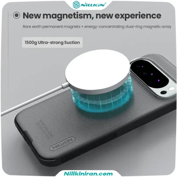 قاب نیلکین گوگل Pixel 10 Pro مدل Super Frosted Shield Pro Magnetic (Clear Version)
