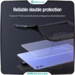 کیف محافظ نیلکین سامسونگ Tab S9 plus مدل Bumper Leather Case Pro
