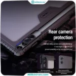 کیف محافظ نیلکین سامسونگ Tab S9 FE Plus مدل Bumper Leather Case Pro