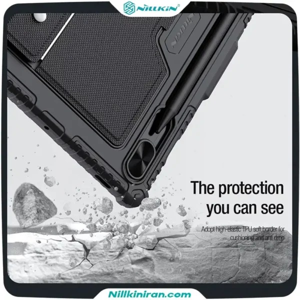 کیف کلاسوری کیبورد دار نیلکین مناسب تبلت Tab S9/S9 5Gمدل Bumper Combo Keyboard Case