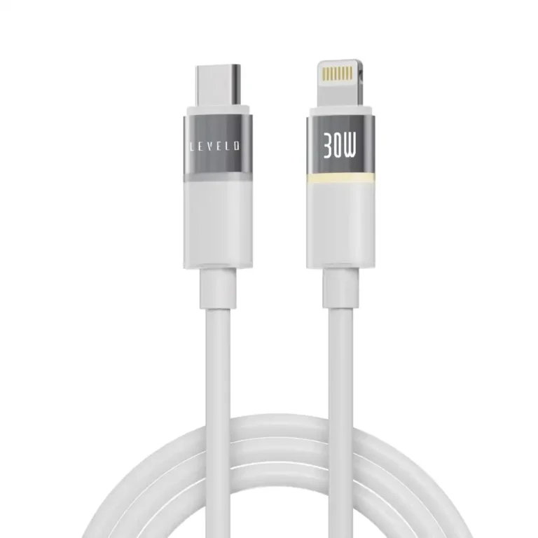 کابل شارژ Type‑C به لایتنینگ وات Levelo Luno 30