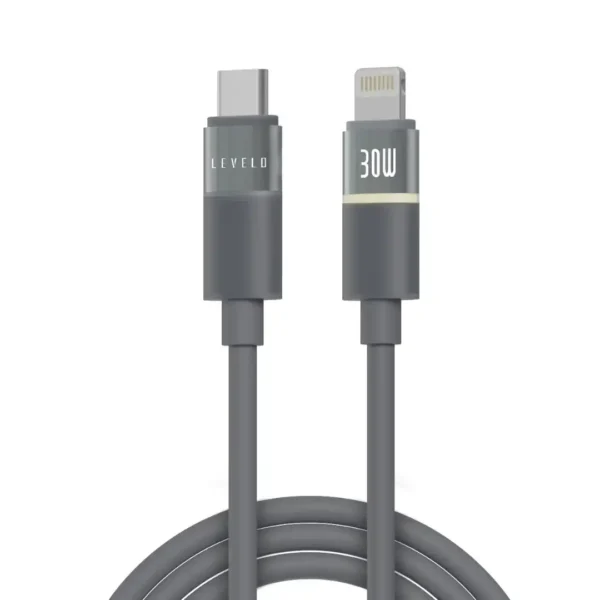 کابل شارژ Type‑C به لایتنینگ وات Levelo Luno 30