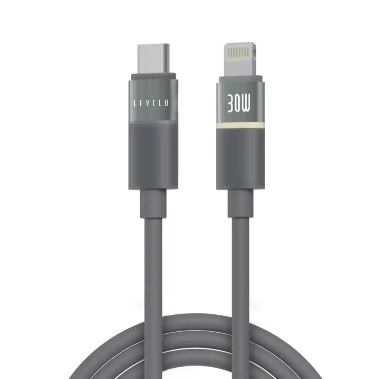 کابل شارژ Type‑C به لایتنینگ وات Levelo Luno 30