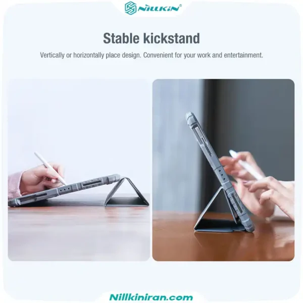 کیف محافظ نیلکین اپل iPad Air 11 مدل Bumper Leather Case Pro