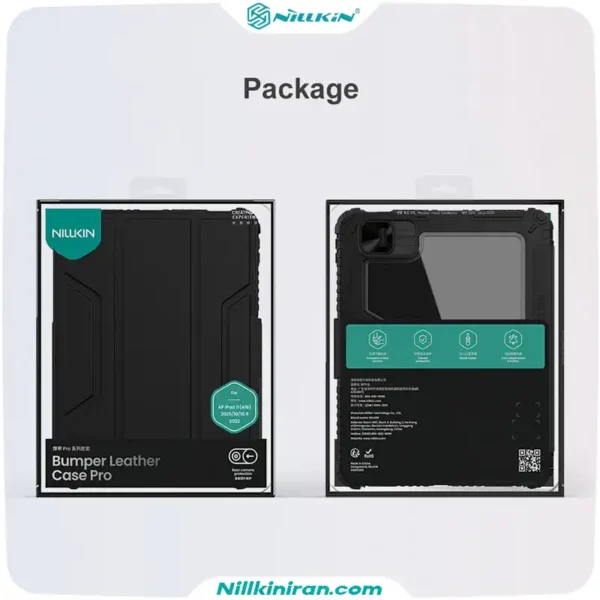 کیف محافظ نیلکین اپل iPad Air 11 مدل Bumper Leather Case Pro