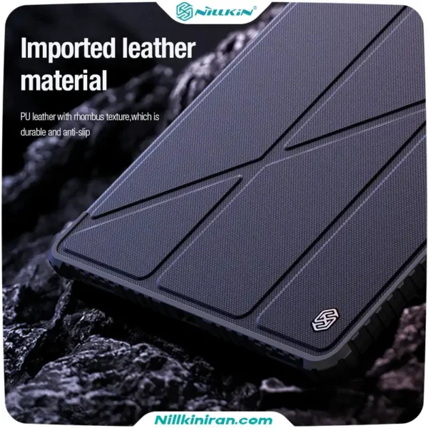 کیف محافظ نیلکین سامسونگ Tab S9 Ultra مدل Bumper Leather Case Pro