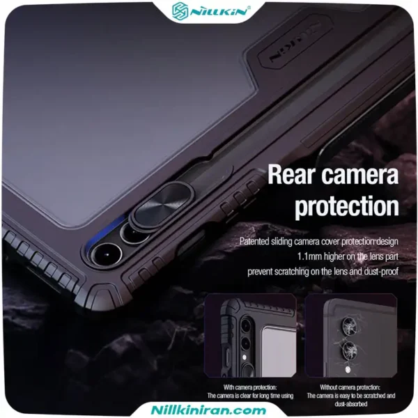 کیف محافظ نیلکین سامسونگ Tab S9 Ultra مدل Bumper Leather Case Pro