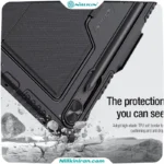 کیف کلاسوری کیبورد دار نیلکین مناسب تبلت Tab S9 FE Plusمدل Bumper Combo Keyboard Case