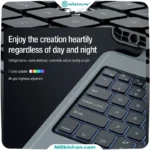 کیف کلاسوری کیبورد دار نیلکین مناسب تبلت Tab S9 FE Plusمدل Bumper Combo Keyboard Case