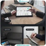 کیف کلاسوری کیبورد دار نیلکین مناسب تبلت Tab S9 FE Plusمدل Bumper Combo Keyboard Case