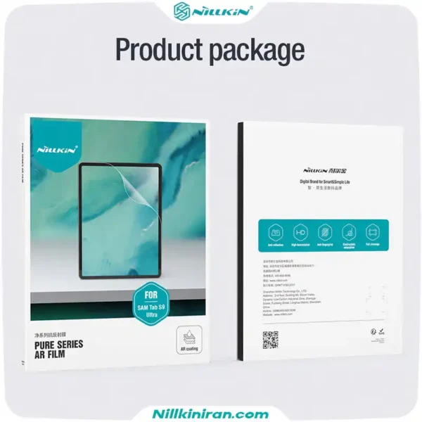 گلس نیلکین سامسونگ Tab S9 Ultra مدل Pure series AR film