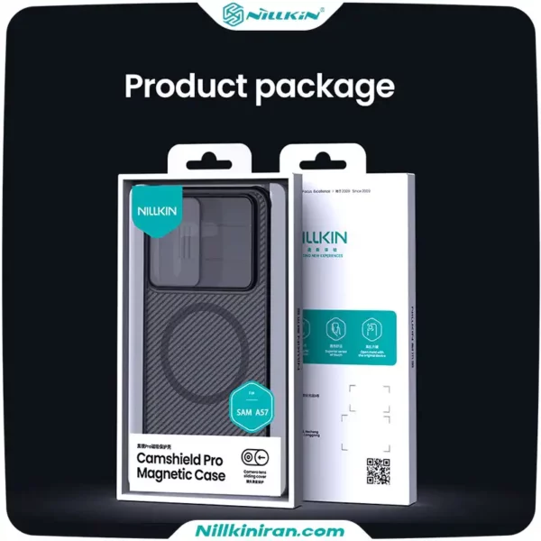 قاب نیلکین سامسونگ Galaxy A57 مدل (Camshield Pro Magnetic (Clear version