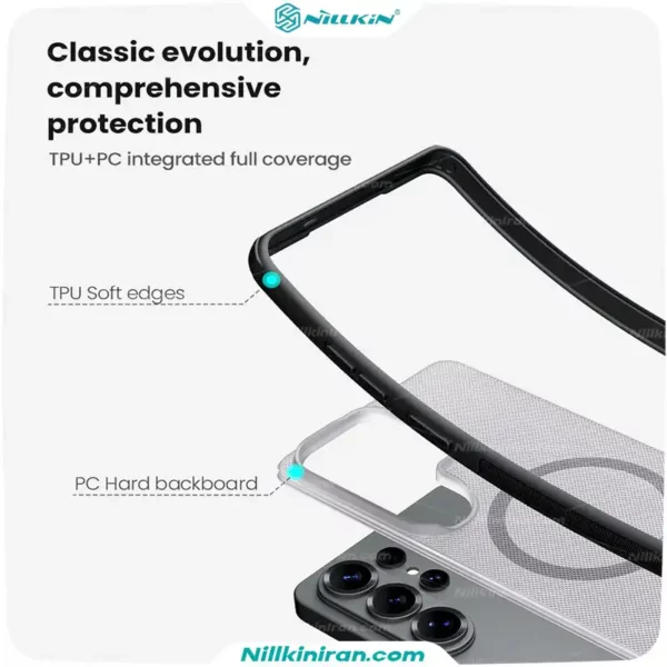 قاب نیلکین سامسونگ Galaxy S26 Ultra مدل Super Frosted Shield Pro Magnetic (Clear Version)