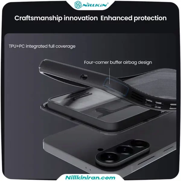 قاب نیلکین سامسونگ Galaxy A57 مدل CamShield Pro (Clear Version)