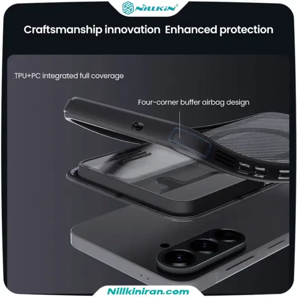 قاب نیلکین سامسونگ Galaxy A57 مدل (Camshield Pro Magnetic (Clear version