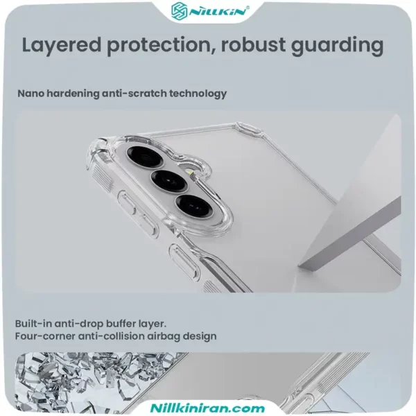 قاب نیلکین سامسونگ Galaxy A57 مدل Nature TPU Pro