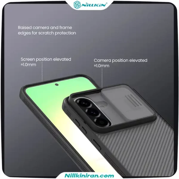 قاب نیلکین سامسونگ Galaxy A57 مدل CamShield Pro (Clear Version)