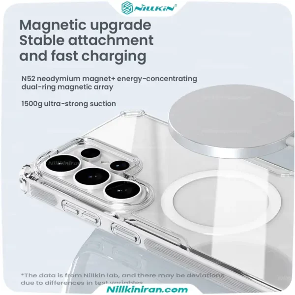 قاب نیلکین سامسونگ Galaxy S26 Ultra مدل Nature TPU Pro Magnetic