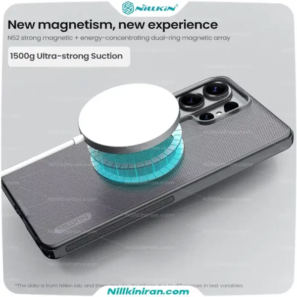قاب نیلکین سامسونگ Galaxy S26 Ultra مدل Super Frosted Shield Pro Magnetic (Clear Version)