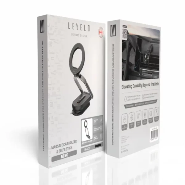 هولدر مگ‌ سیف دار خودرو Levelo مدل NERO با چرخش 360 درجه