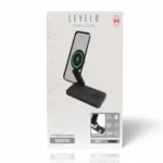 شارژر بی‌ سیم 3 در 1 برند Levelo مدل Quantum با قابلیت تنظیم زاویه