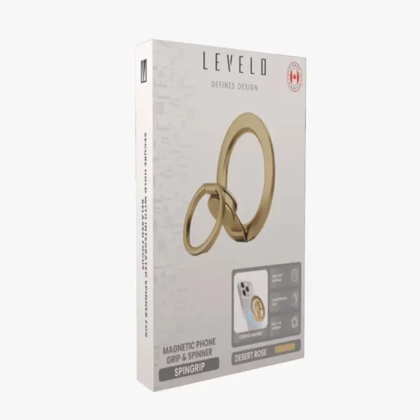 هولدر و گریپ مگنتی موبایل برند Levelo مدل (LVL‑SPINGRIP‑DR) با چرخش 360 درجه
