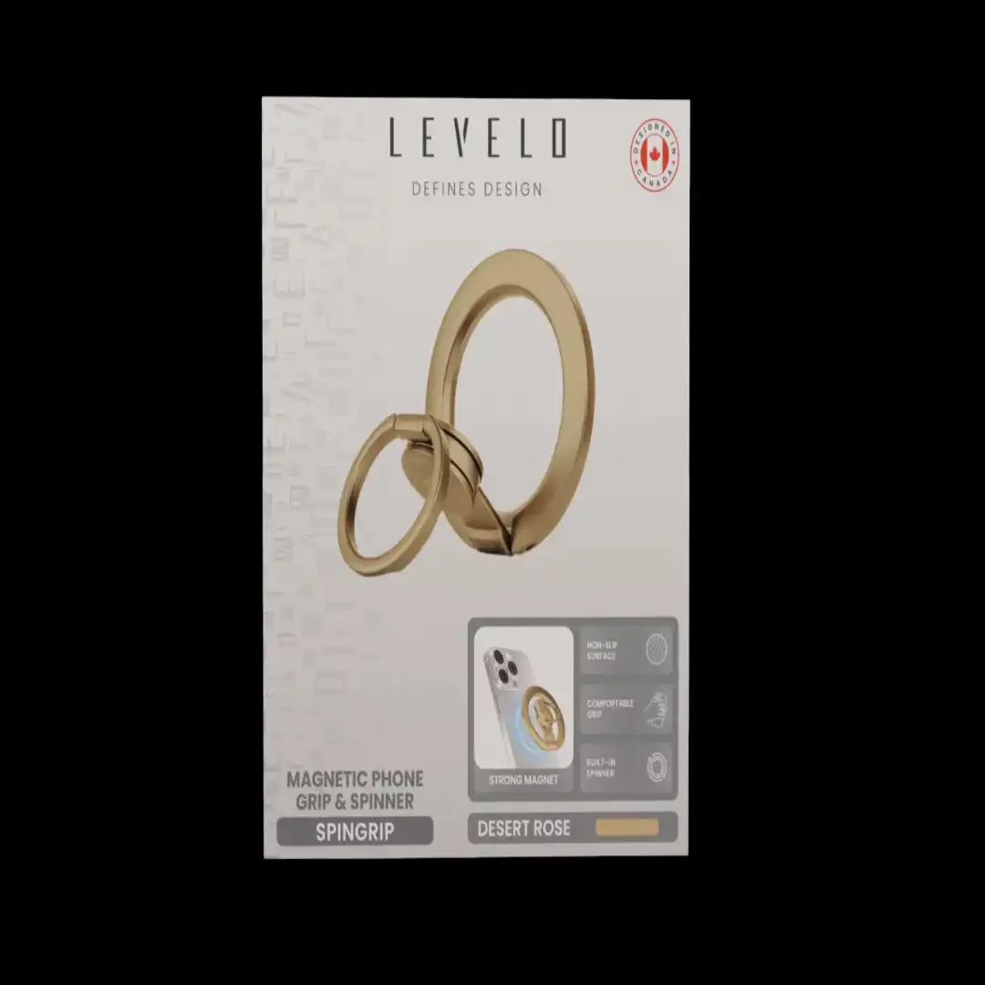 هولدر و گریپ مگنتی موبایل برند Levelo مدل (LVL‑SPINGRIP‑DR) با چرخش 360 درجه