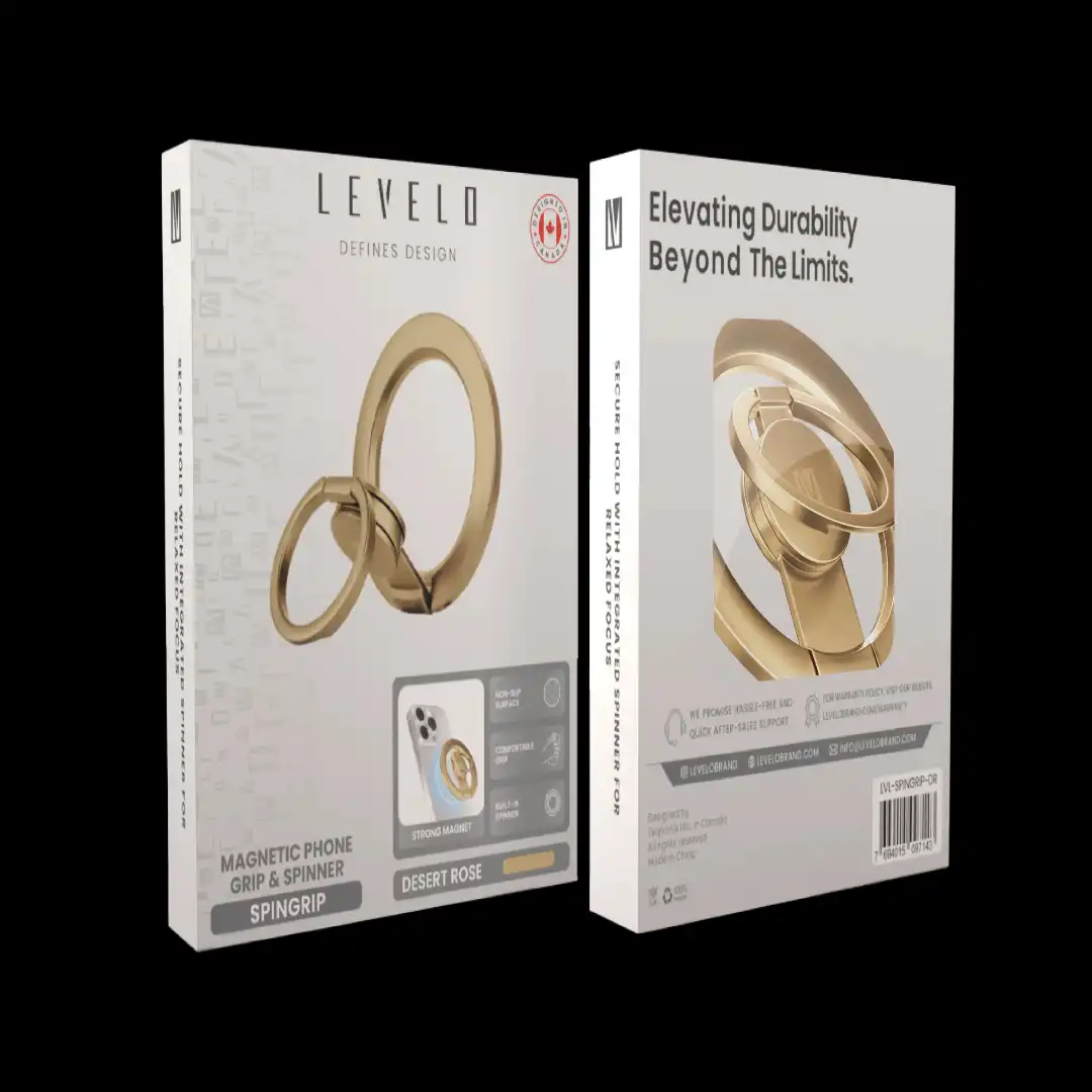 هولدر و گریپ مگنتی موبایل برند Levelo مدل (LVL‑SPINGRIP‑DR) با چرخش 360 درجه