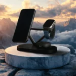 شارژر بی‌ سیم 5 در 1 برند Levelo مدل Premio با بازوی قابل تنظیم