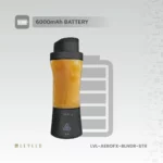 مخلوط‌ کن قابل‌ حمل هوشمند برند LEVELO سری طراحی Defines Design باتری 6000mAh