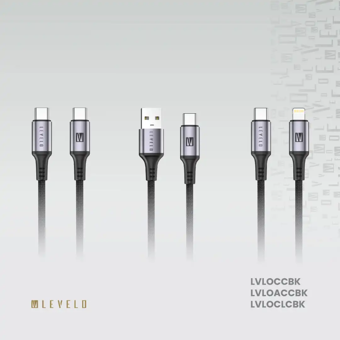 کابل Type‑C به Type‑C برند Levelo مدل Otto با طول کابل 1.2 متر