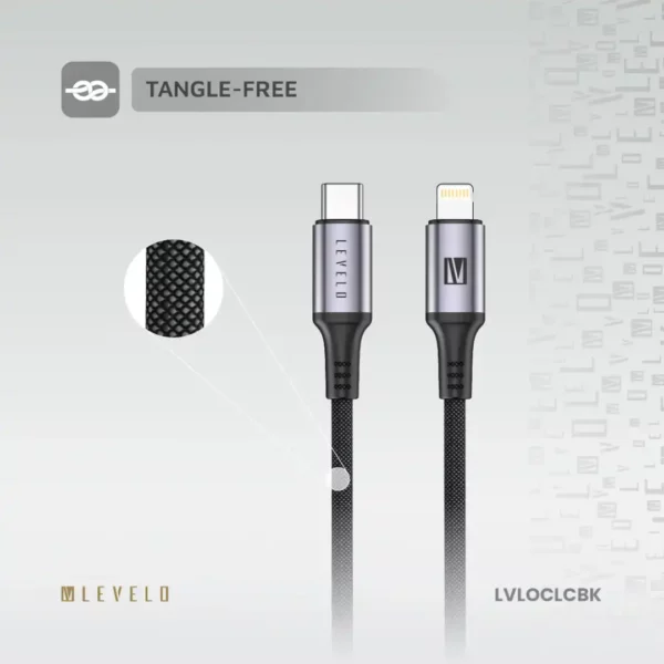 کابل Type‑C به Lightning برند Levelo مدل Otto با طول 1 متر