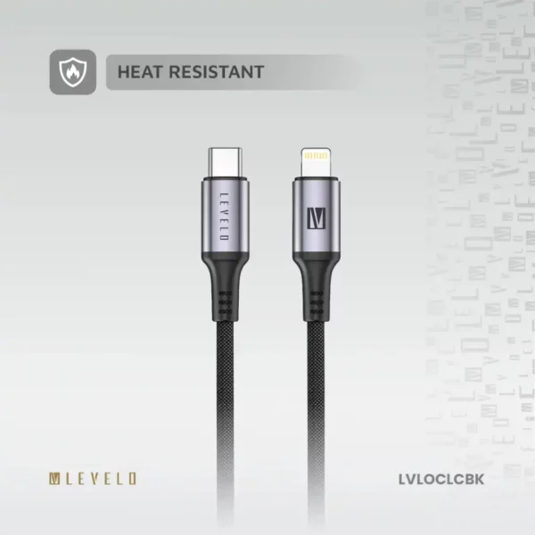 کابل Type‑C به Lightning برند Levelo مدل Otto با طول 1 متر