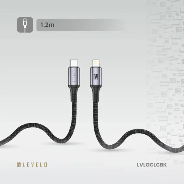 کابل Type‑C به Lightning برند Levelo مدل Otto با طول 1 متر